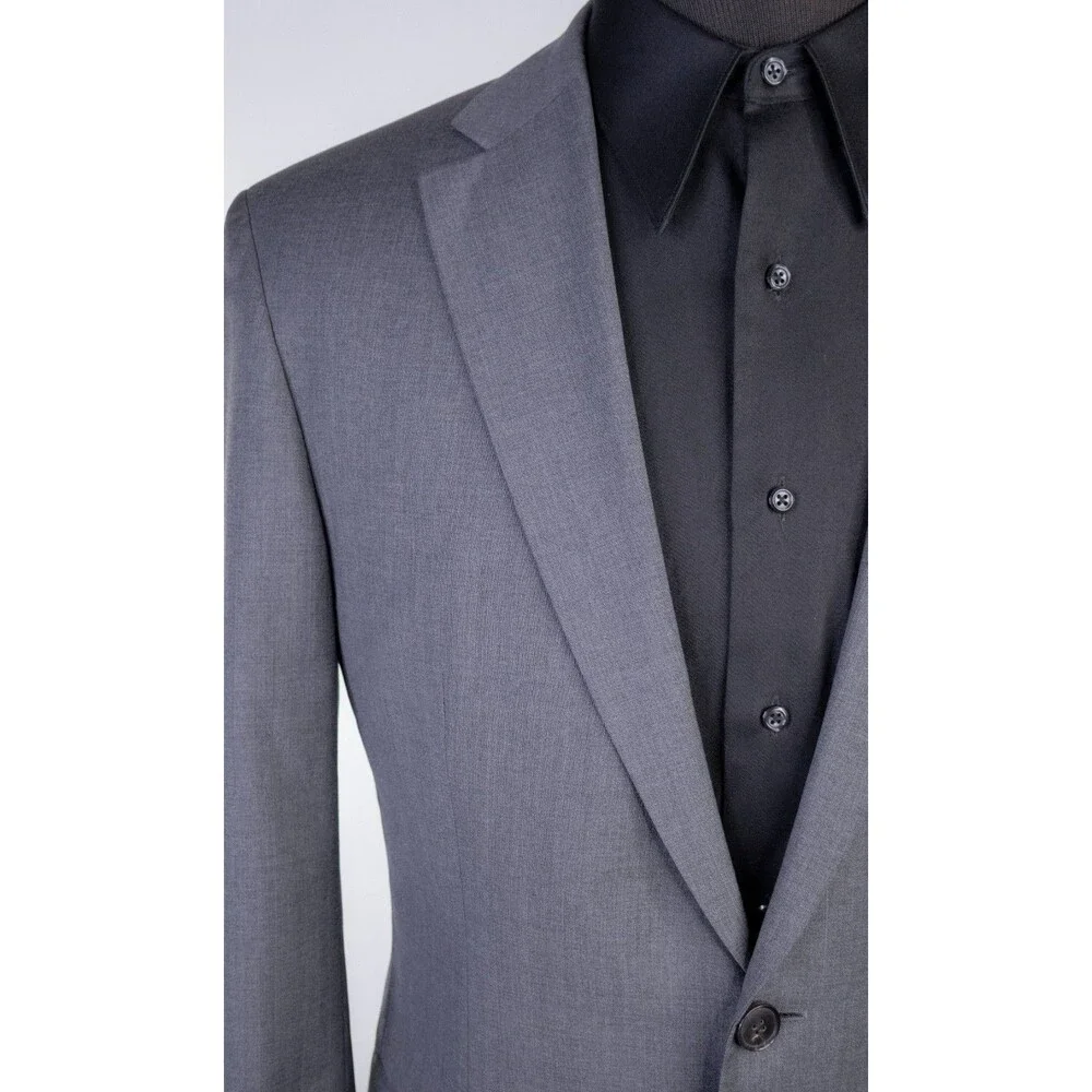 BOSS Hugo Boss Suit Jacket Sport Coat Blazer Sz 40R Super 100 Wool 2-Button